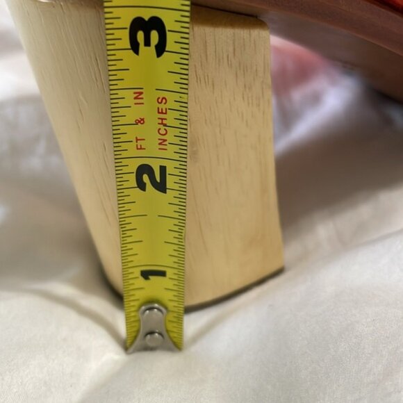 Anthropologie Leifsdottir Leather wooden heeled Women’s shoes - Picture 15 of 15